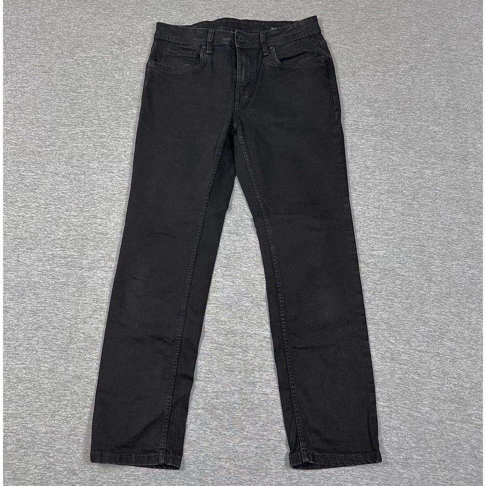 The Perfect Jean NYC Jeans Mens 29x30 Black Denim Slim Thick Stretch 5-Pocket